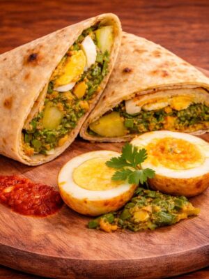 Roti Rol Aardappel Kouseband Ei